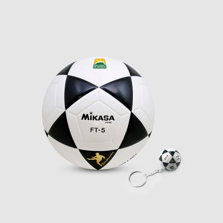 Bola Oficial Mikasa Ft-5 Branco Preto Futevôlei Altinha Futmesa