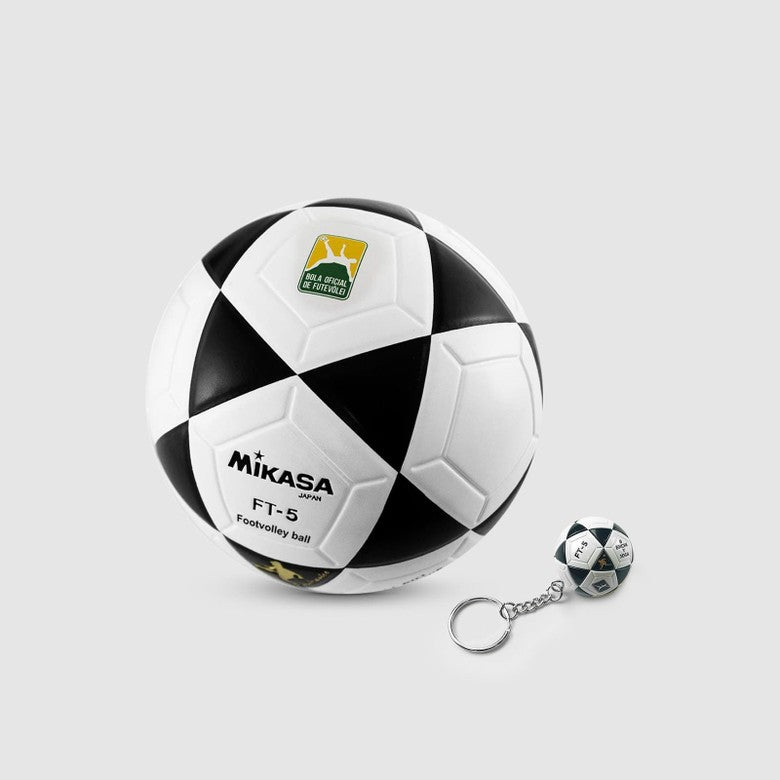 Bola Oficial Mikasa Ft-5 Branco Preto Futevôlei Altinha Futmesa