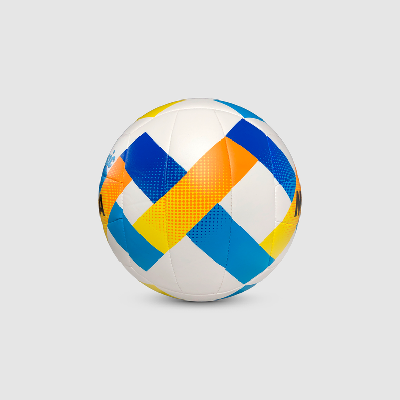 Bola de Vôlei de Praia BV543-Y Branco, Amarelo e Azul Mikasa