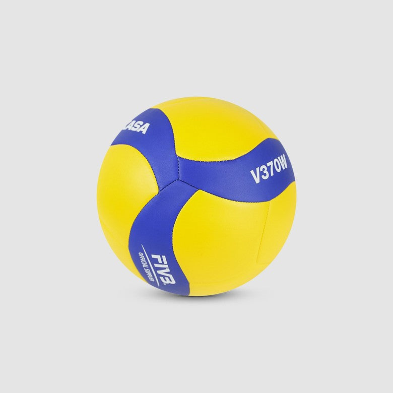 Bola de Voleibol V370W FIVB Amarelo e Azul Mikasa